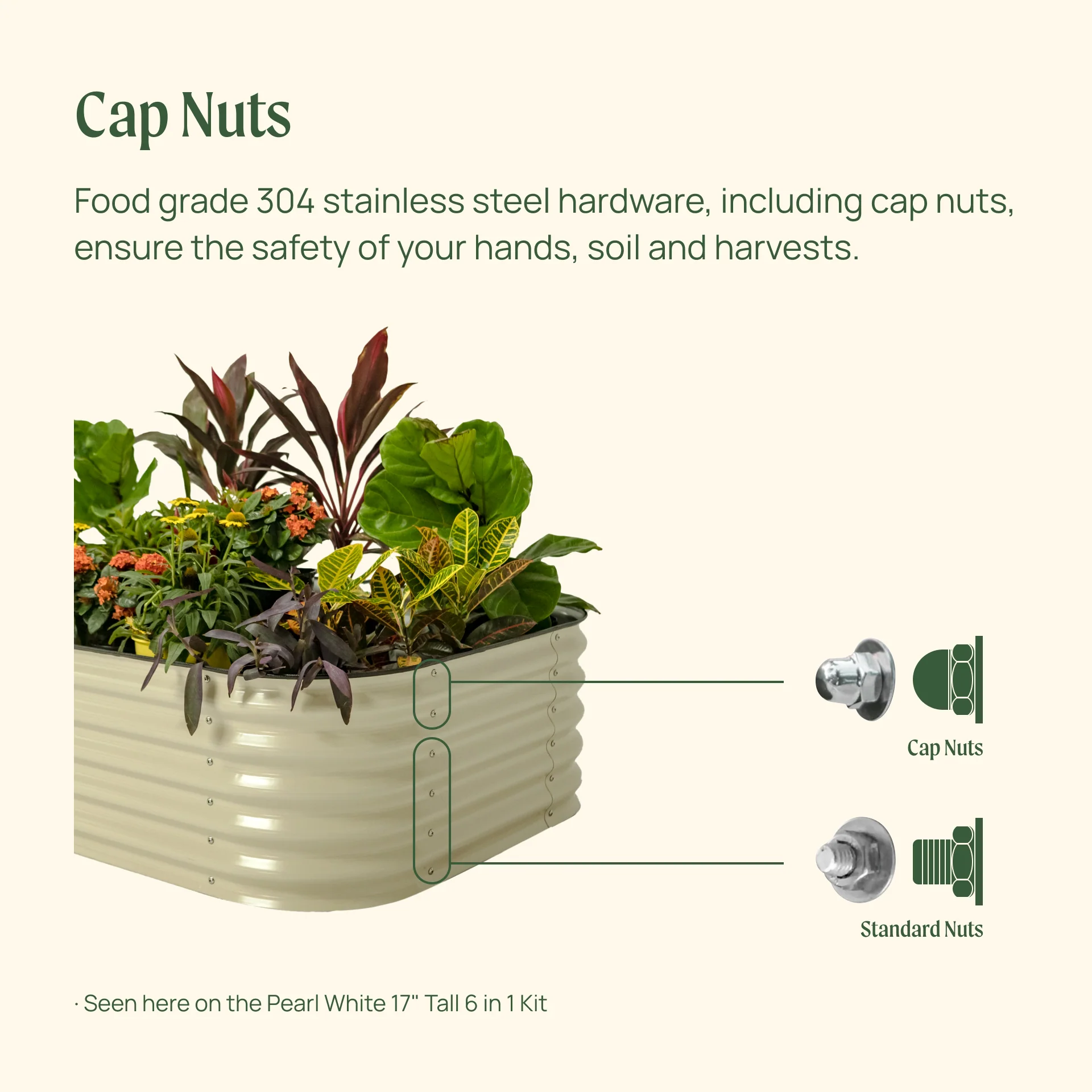 17" Tall 42" Wide Round Metal Raised Garden Bed Kit - Image 12