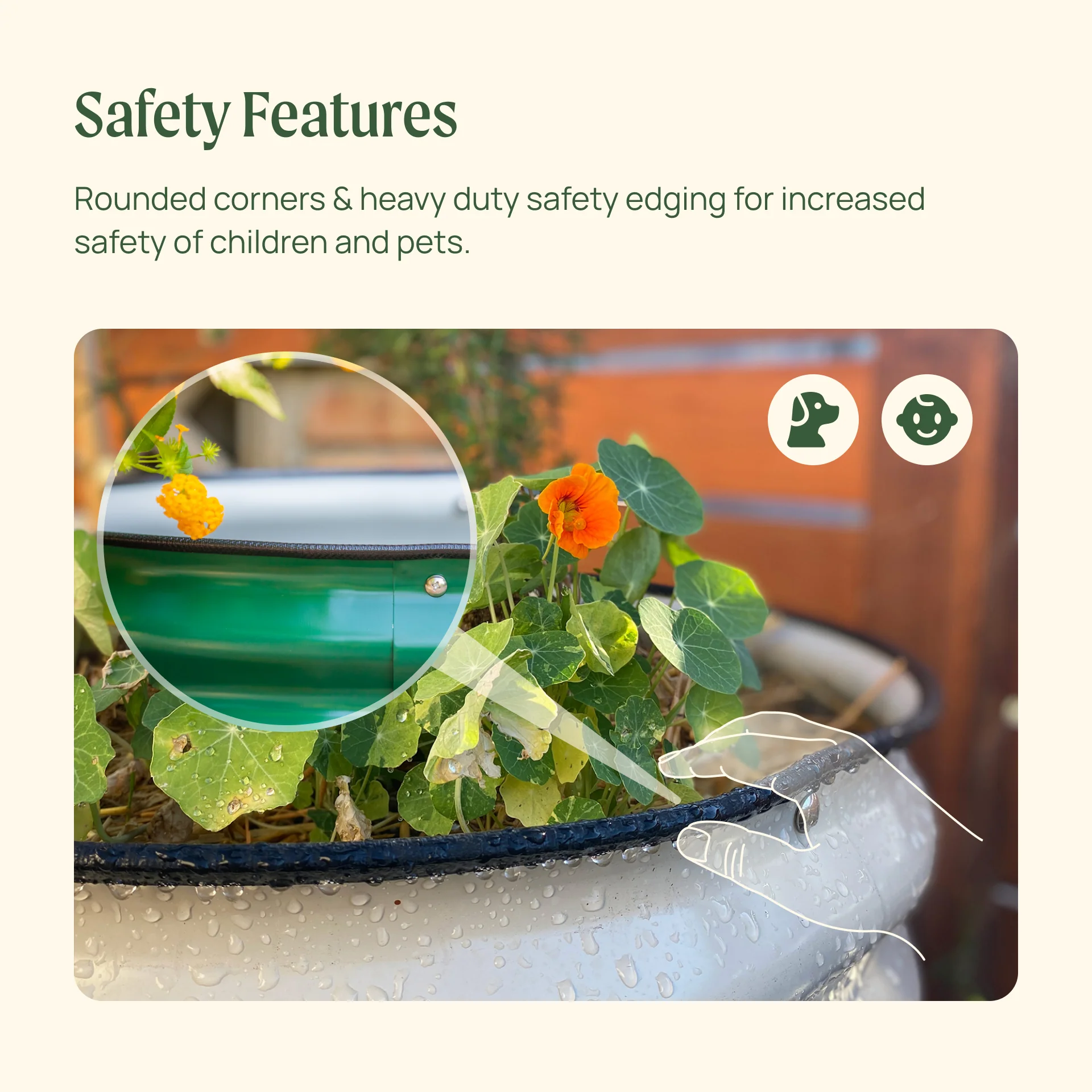 17" Tall 42" Wide Round Metal Raised Garden Bed Kit - Image 13