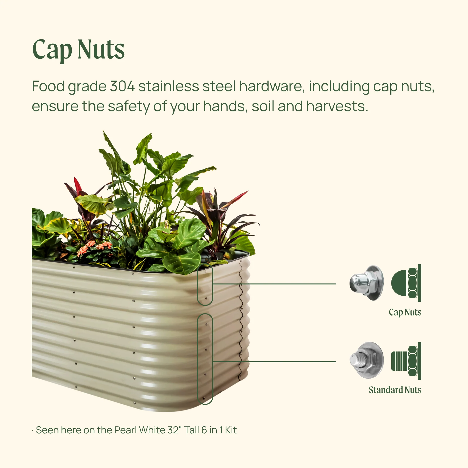 32" Extra Tall 10 In 1 Jumbo Modular Metal Raised Garden Bed Kit - Image 15